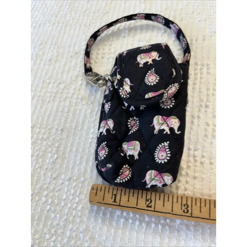 Vtg VERA BRADLEY Phone Cover Spray Hand Sanitizer Accessory Case Elephant Clip